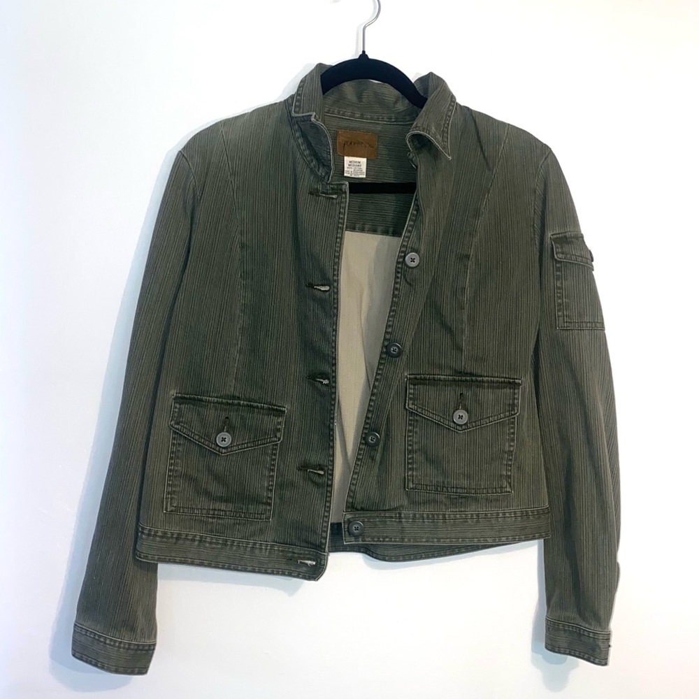 ST. JOHN's BAY Green 100% cotton jacket